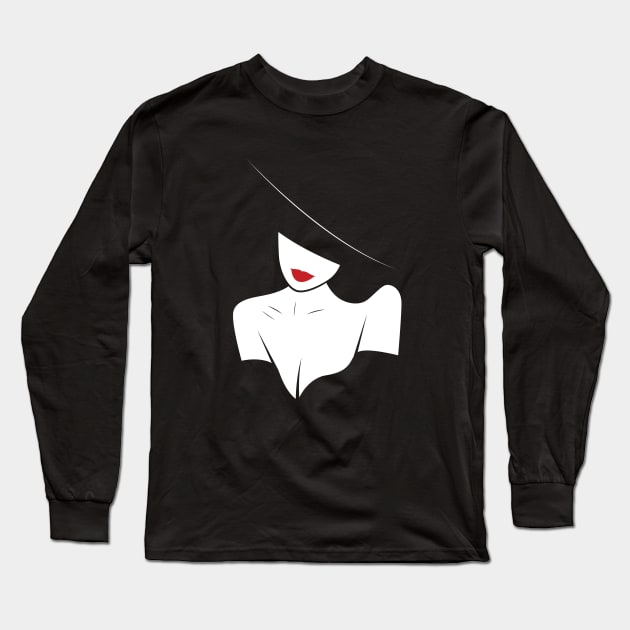 BW Girl Long Sleeve T-Shirt by Woah_Jonny